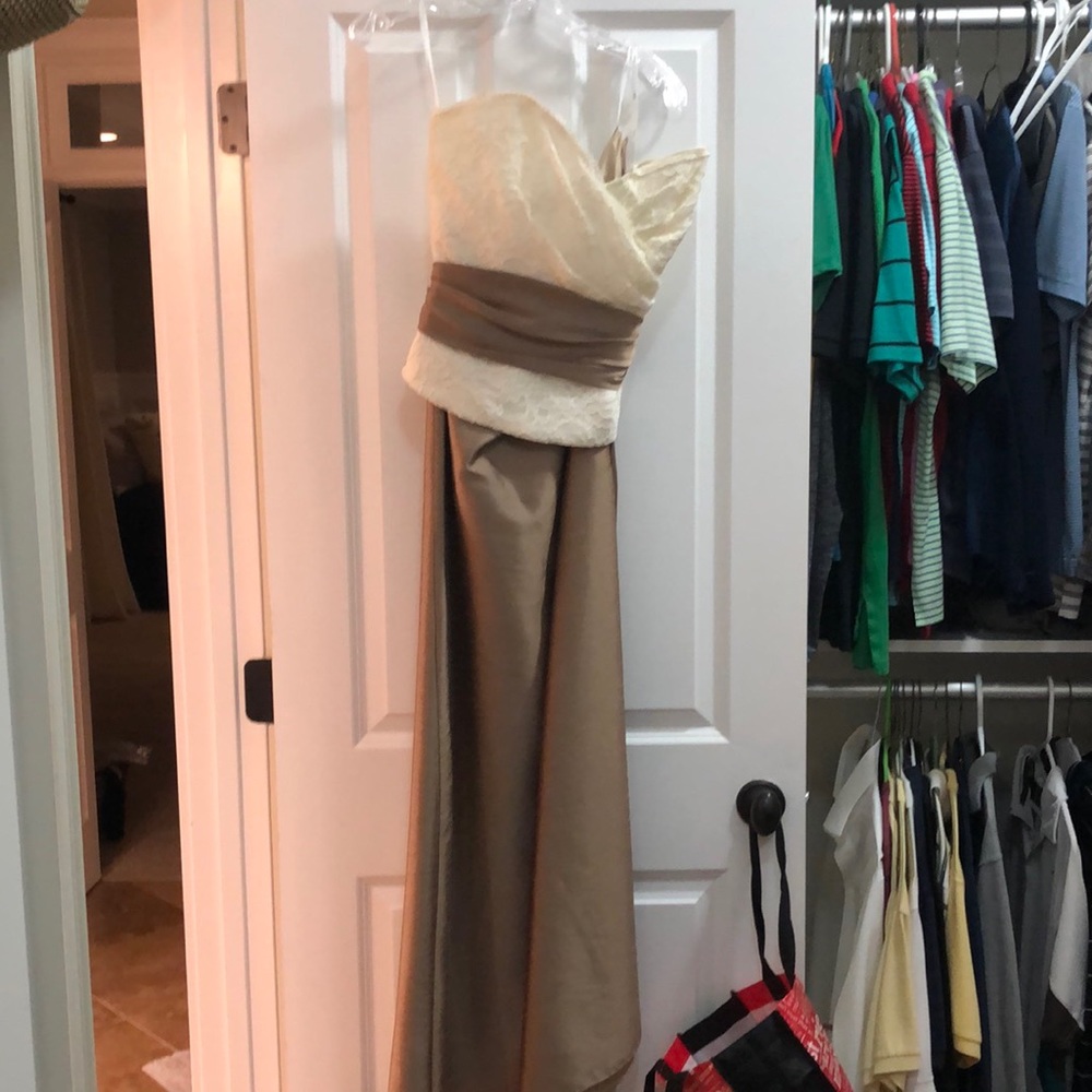 Worn as a bridesmaids dress